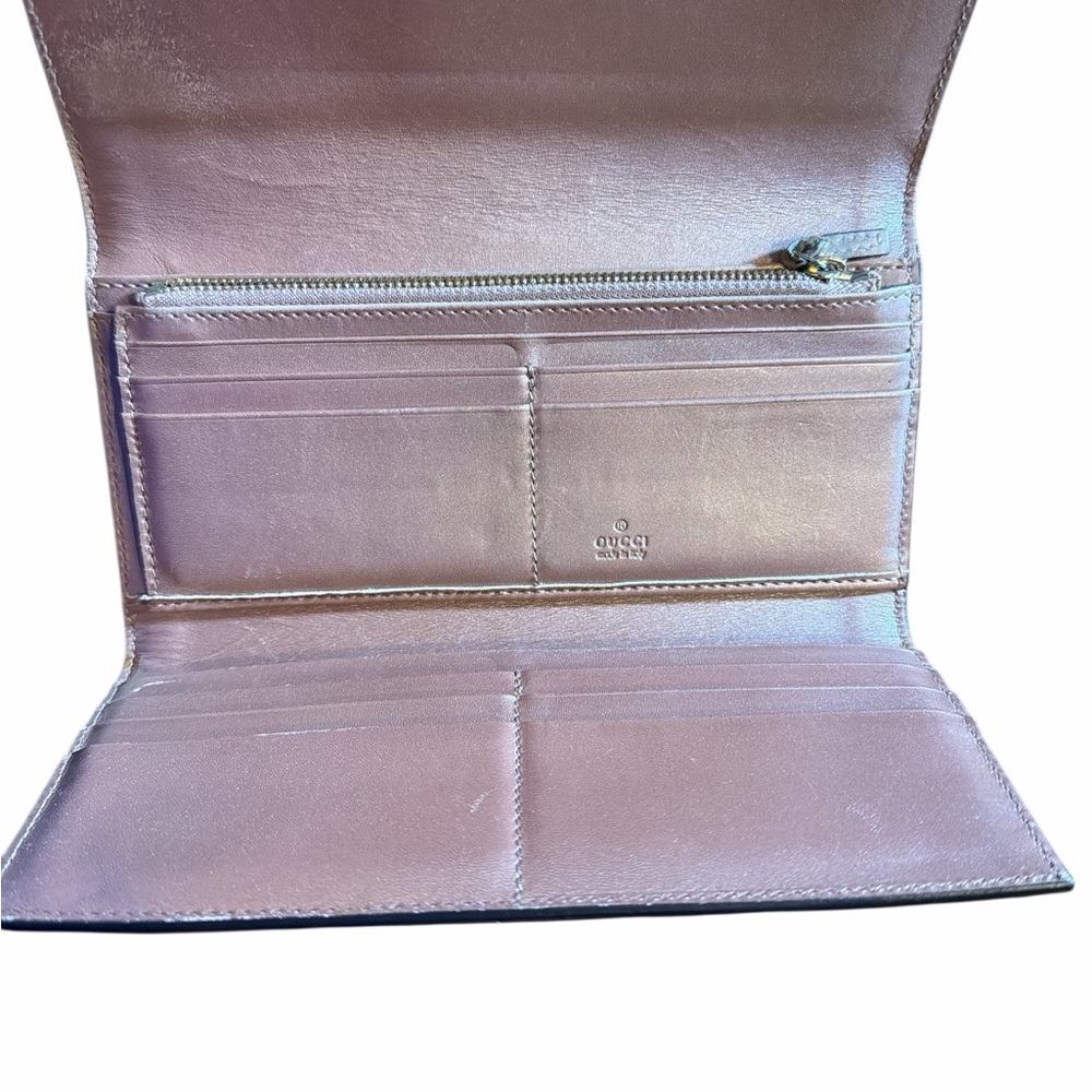 Gucci Microguccissima Patent Leather Continental Wallet Pink - Picture 3 of 6